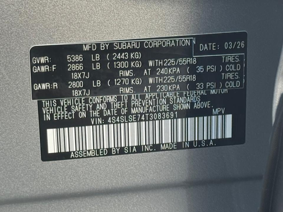 2026 Subaru Forester Premium Hybrid