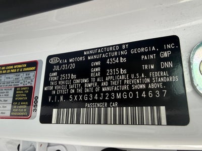 2021 Kia K5 EX