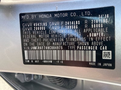 2017 Honda Accord Hybrid Touring