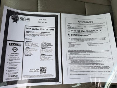 2014 Cadillac CTS RWD