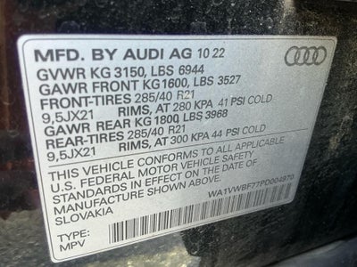 2023 Audi SQ7 Prestige