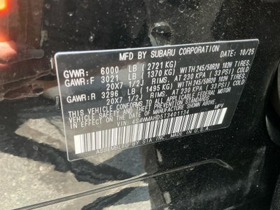 2026 Subaru Ascent Limited Bronze Edition