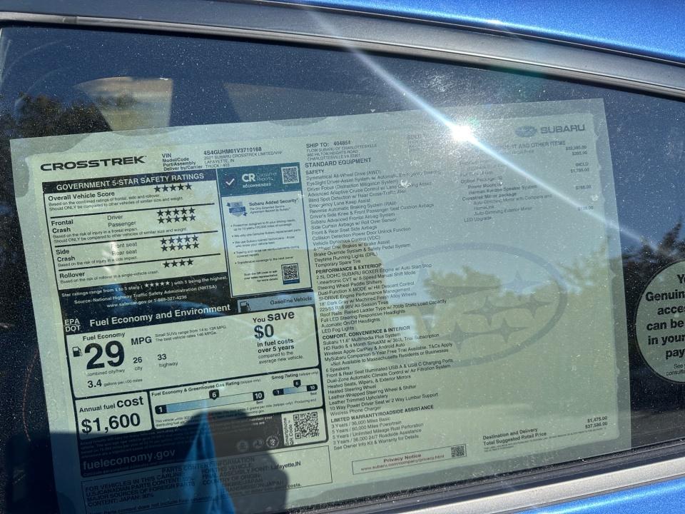 2027 Subaru Crosstrek Limited