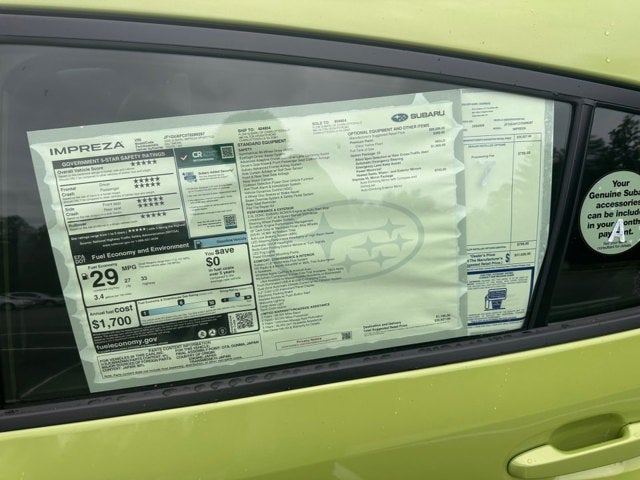 2026 Subaru Impreza Sport