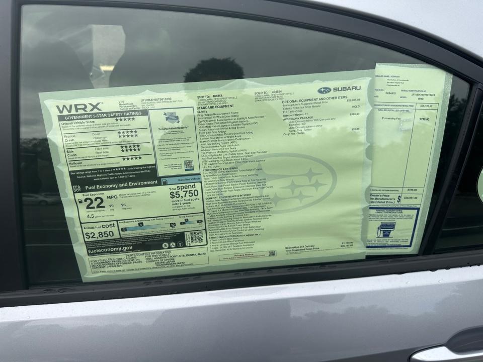 2026 Subaru WRX Premium
