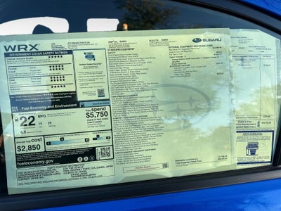 2026 Subaru WRX Premium