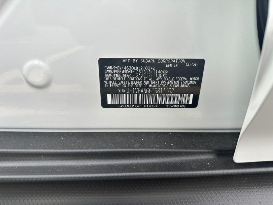 2026 Subaru WRX Limited