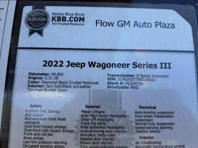 2022 Jeep Wagoneer Series III