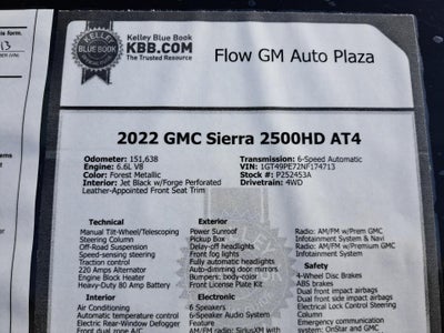 2022 GMC Sierra 2500HD AT4