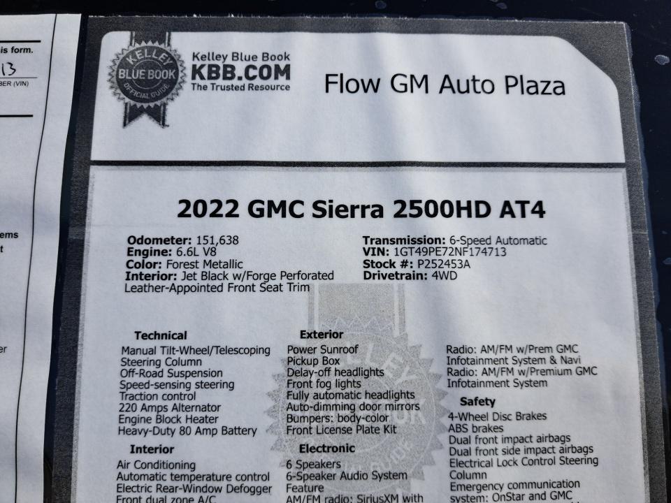 2022 GMC Sierra 2500HD AT4