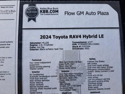 2024 Toyota RAV4 Hybrid Hybrid LE