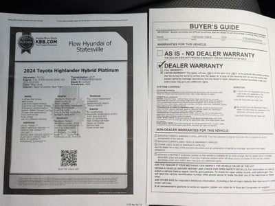 2024 Toyota Highlander Hybrid Hybrid Platinum