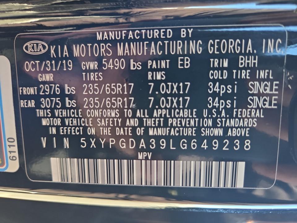 2020 Kia Sorento LX