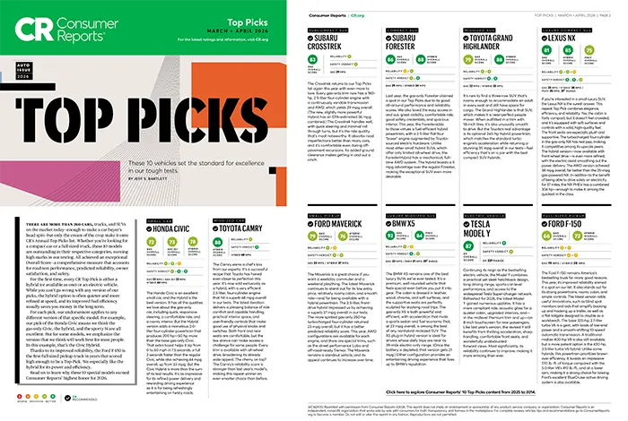 Consumer Reports Top Picks | Flow Subaru of Charlottesville in Charlottesville VA
