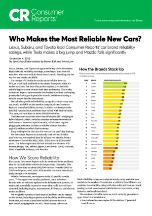 Who Makes the Most Reliable Cars | Flow Subaru of Charlottesville in Charlottesville VA