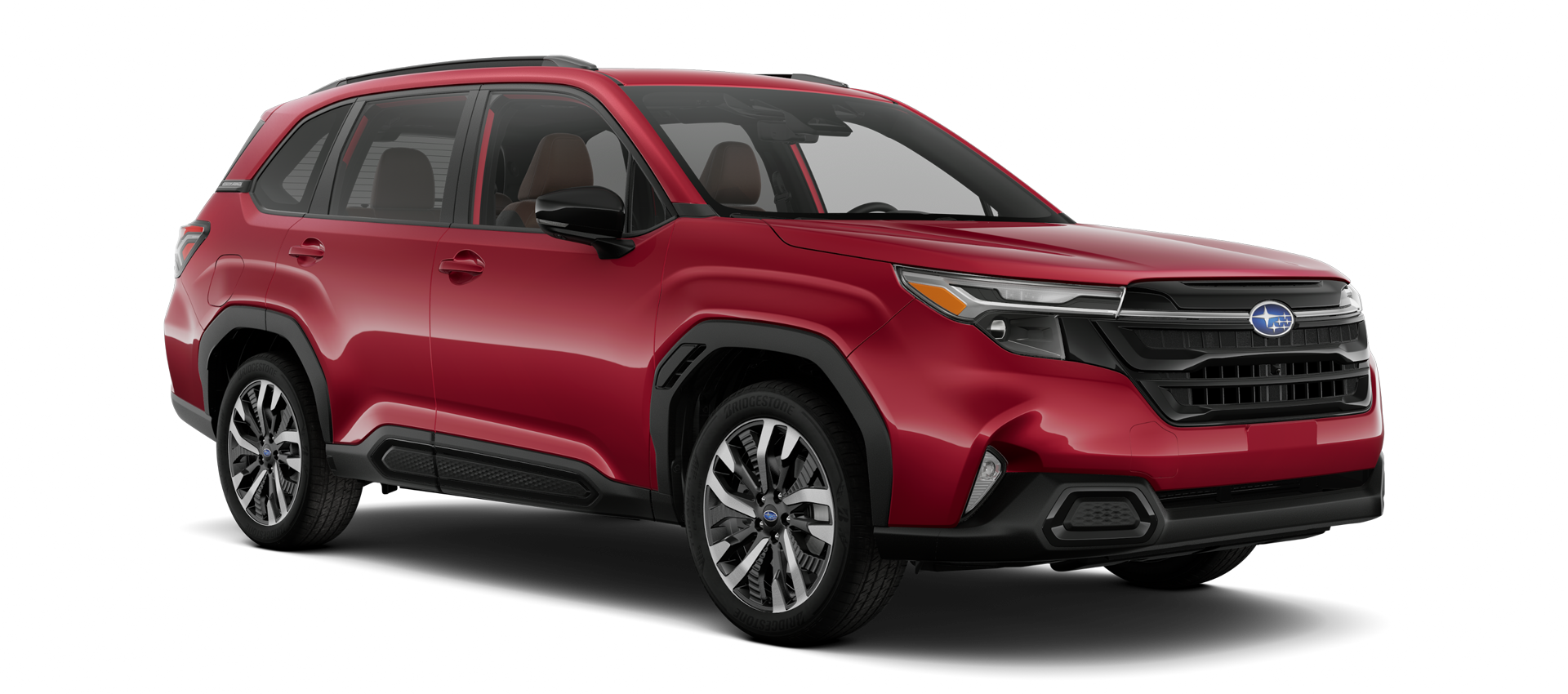 2026 Subaru Forester Touring Shown in Crimson Red Pearl