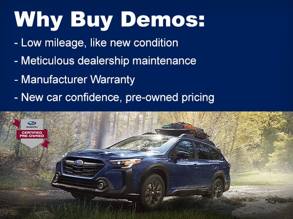 Demo Vehicles